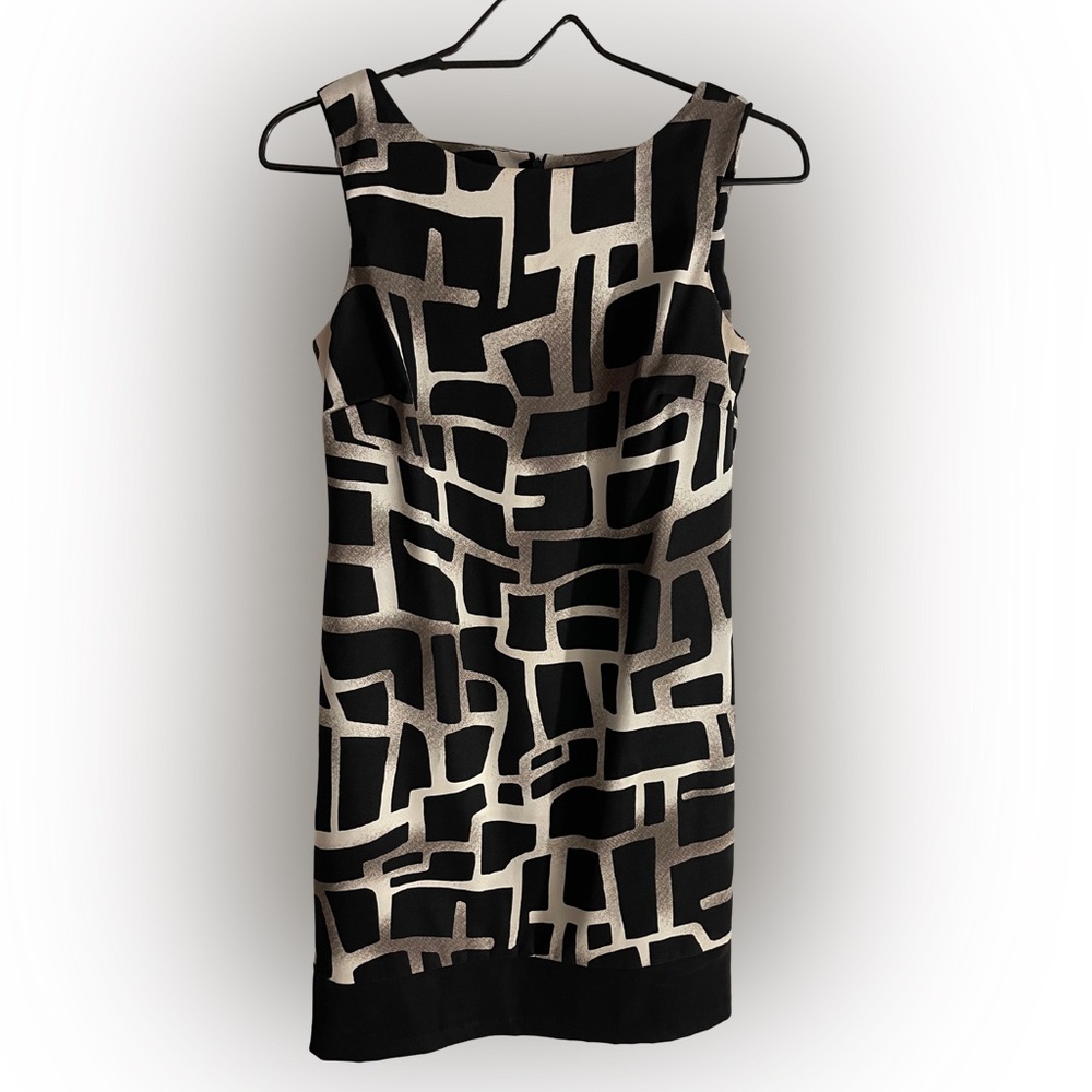 AB Studio Women’s Sheath Black Dress Sleeveless Size 2